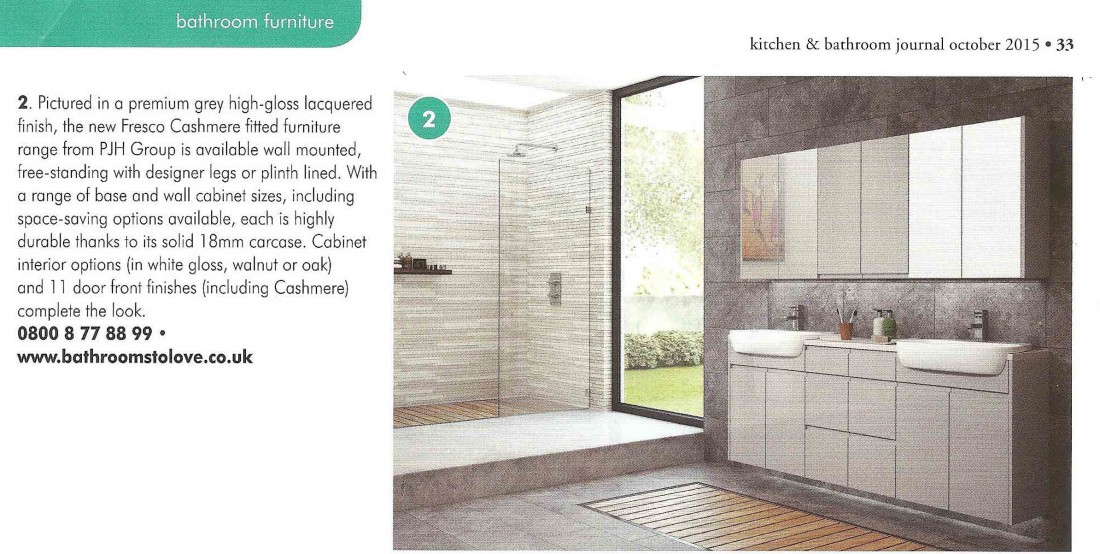 Pjh Kitchen And Bathroom Journal Oct 2018 Fresco Cashmere Kitchen And Bathroom Journal Oct 2018 Fresco Cashmere